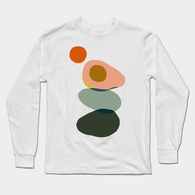 Abstract Avocado Long Sleeve T-Shirt by huebucket